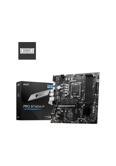 Msı Pro B760m-p Ddr5 Hdmı Dp Pcıe 16x V4.0 1700p Matx-212274