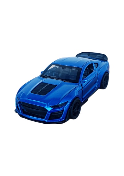1 Adet Metal Camaro Çekbırak Oyuncak Araba 12 Cm. Mavi Turuncu Siyah