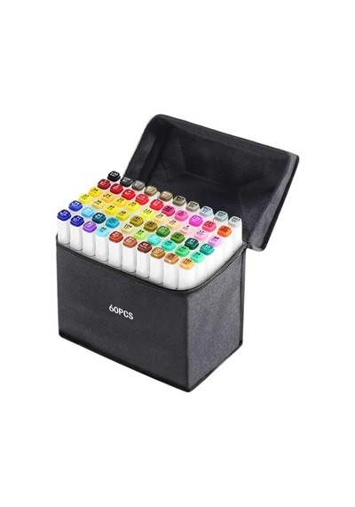 Touch Marker 60'lı Çift Uçlu Marker Kalem Seti Çok Renkli
