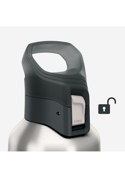 Quechua Outdoor Paslanmaz Çelik Termos - 1 L - Gri - 900