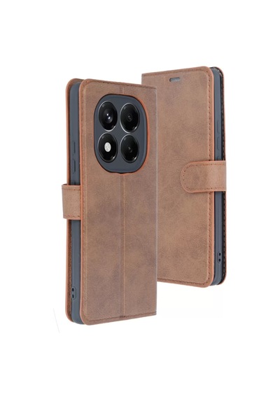 Newface Xiaomi Redmi Note 14 4g Kılıf Trend S Plus Kapaklı Kılıf - Taba