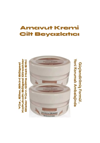 Whitening Cream Arnavut Kremi,aklık, Beyazlatıcı Krem 100 Ml X 2 Adet