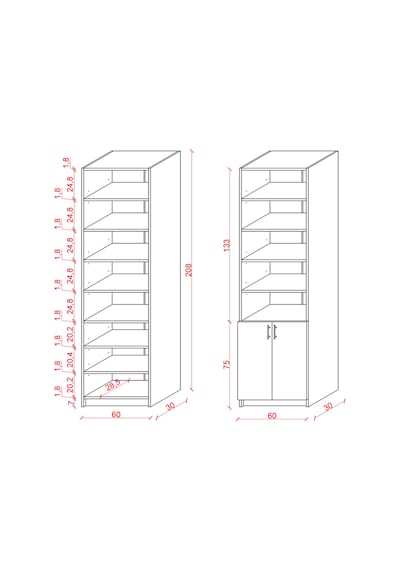 Asra Trend K-31 %100 MDF 60 cm Kapaklı Kitaplık Raflı Ofis Dosya Dolabı Beyaz Asra Trend K-31 %100 MDF 60 cm Kapaklı Kitaplık Raflı Ofis Dosya Dolabı Beyaz
