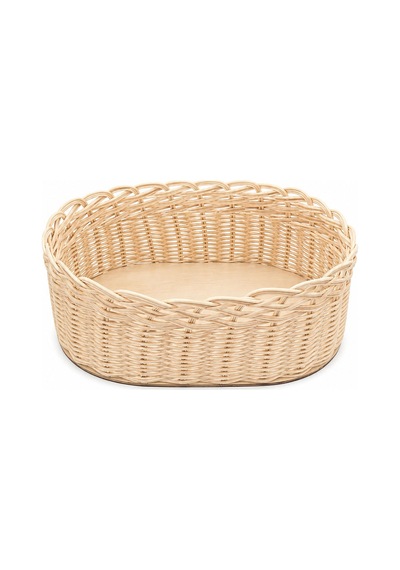 Bohem Dekoratif Bambu Rattan Örgü 26x18x9cm Sepet Ahşap