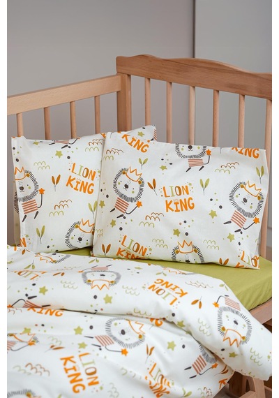Cotton Collection Pamuk Bebek Nevresim Takımı Lion