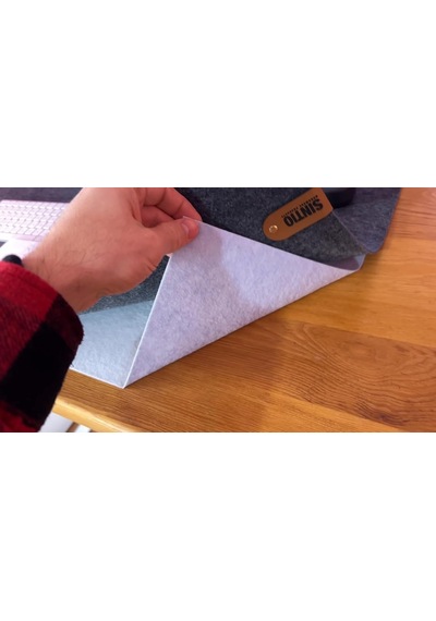 Sintio Keçe Mouseped 50x100cm Açık Gri Kaydırmaz Tabanlı , Oyuncu Gamer Mouse Pad, Büyük Boy Large Ofis Tipi M