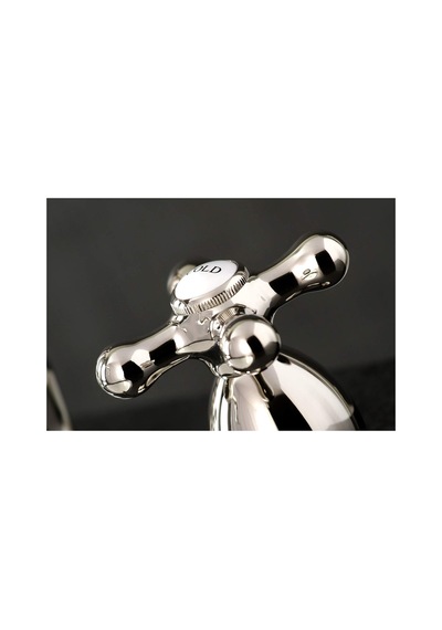 Kingston Brass Ks1976ax Heritage 8" Yaygın Tuvalet Musluğu, Cilalı Nikel