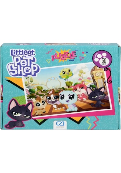 +3 Yaş Littlest Pet Shop 60 Parça Puzzle (Ca Games)