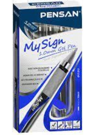 My Sign 1.0 Mm Mavi Imza Kalemi 5 Adet Mavi