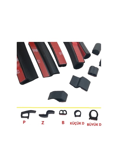 3M Bantli Araba Fitilleri,Büyükd,Küçük D,P,Z Ve B Fitili 1 Metre 476055499