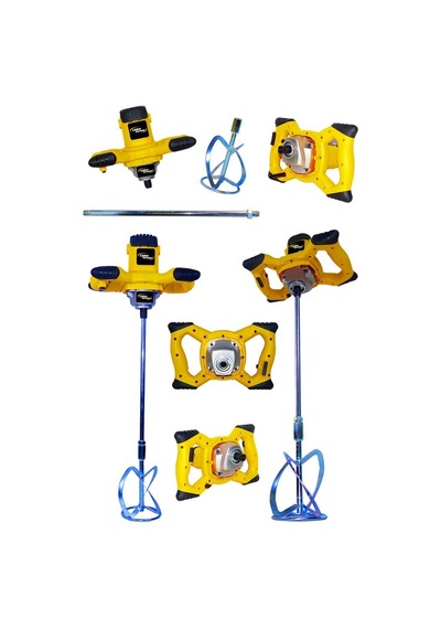 Teknoloji 3400 W 6 Kademe Devir Ayarlı Elektirikli Alçı Boya Ve Harç Karıştırıcı Mikser -lbr-profsynl
