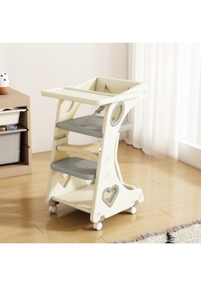 Bebek Mama Sandalyesi Eğitici Çocuk Gelişim Sandalyesi Ve Mutfak Merdiven Ve Öğrenme Kulesi