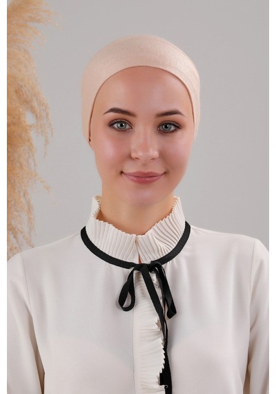Melodi Scarf Tesettür Geçmeli Bağcıklı Viskon Likralı Dikişsiz Bone Krem Krem Melodi Scarf Tesettür Geçmeli Bağcıklı Viskon Likralı Dikişsiz Bone Krem Krem