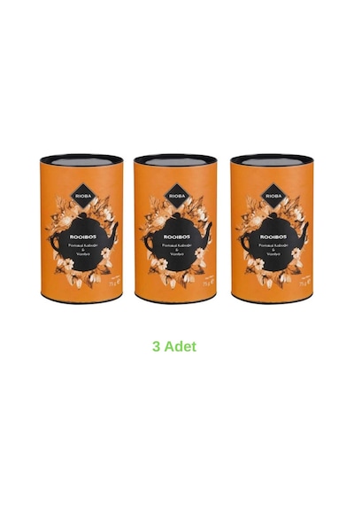 Rioba Roobios 3 Adet Portakal Kabuğu & Vanilya Çay 75gr