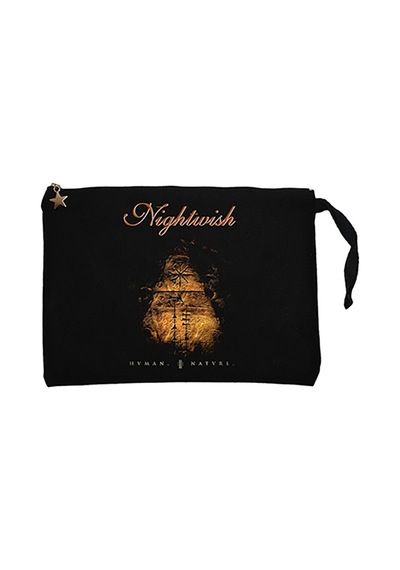 Nightwish Human II Nature Siyah Clutch Cüzdan / El Çantası Siyah