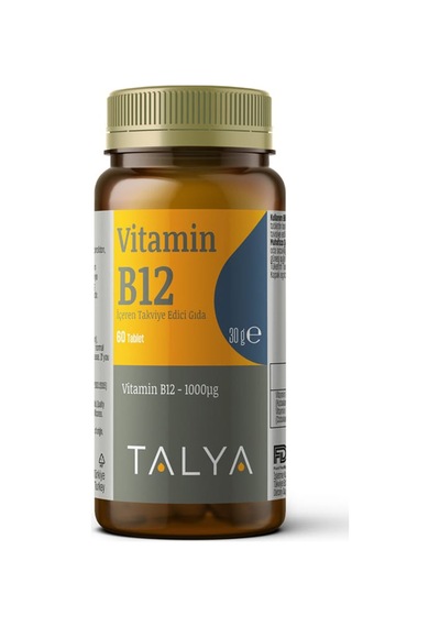 Talya Vitamin B12 İçeren Takviye Edici Gıda 1000 Mg 60 Tablet
