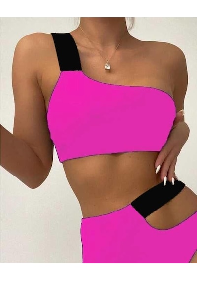 Deep Beach Lastikli Cut Out Bikini Takım Db200713bt 001