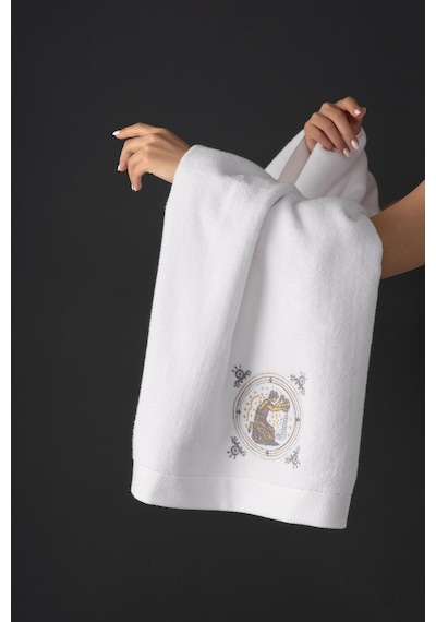 Varol %100 Microcotton Üst Kalite Havlu Seti Burç Nakışlı Kova-standart Kova Diğer