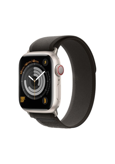 Buff Watch Fabric Loop Kayış 42/44/45mm Siyah-turuncu