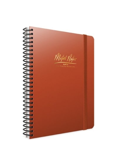 Metal Notes Telli Defter Pp Kapak Çizgili 80 Yaprak