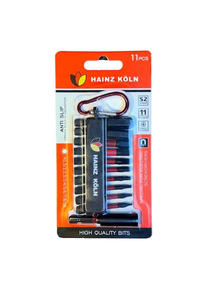 Hainz Köln Manyetik Bits Allen Uç Seti 11 Parça 50 Mm