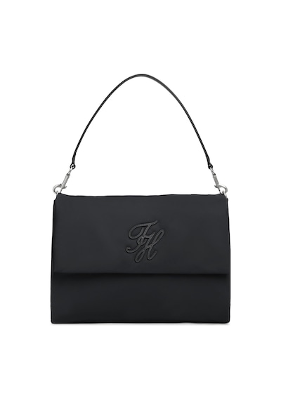 Tommy Hilfiger Th Elevated Nylon Siyah Omuz Çantası-15581