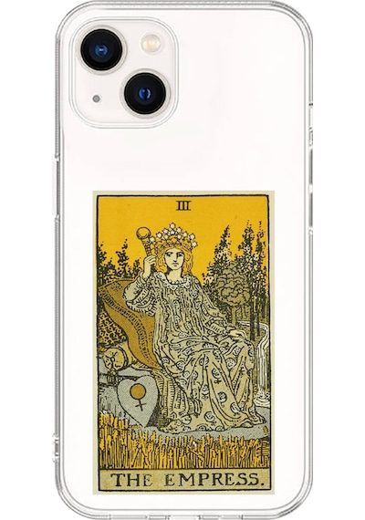Apple Uyumlu iPhone 13 Mini Şeffaf Kılıf The Empress Tasarımlı