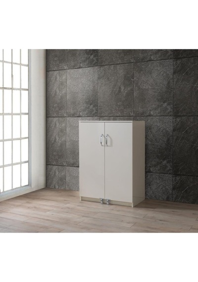 Çok Amaçlı 2 Kapaklı Mutfak Erzak Kiler Dolap 88x52x120cm