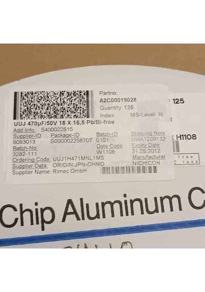 470mf 50v 18x16 Smd Kondansatör 36 Adet