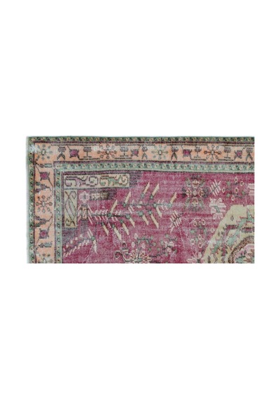 El Dokuması Vintage Yün-pamuk Naturel Halı 23562 148 X 262 Cm Çok Renkli