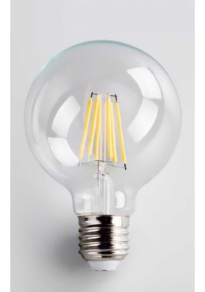 Tr G95 Rustik Led Ampül, Şeffaf Camlı, Sarı Işık, E27 Duy Diğer