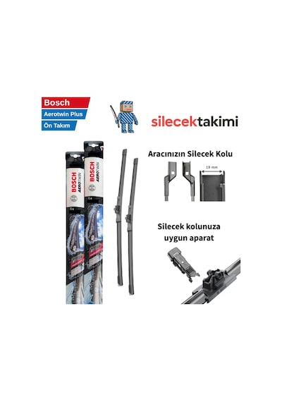 Citroen C4 2.nesil 2013 Silecek Takımı Ön Bosch Aerotwin Plus