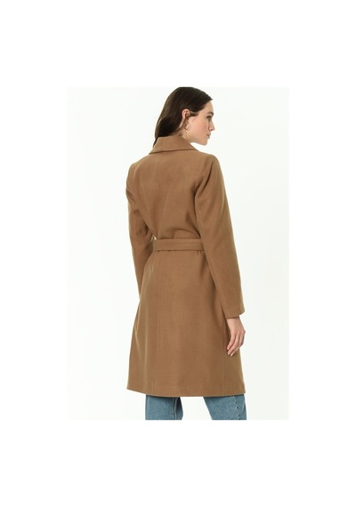 Z6639 Dewberry Bayan Palto-camel