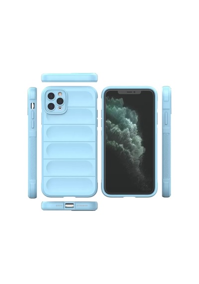 Newface Apple İphone 11 Pro Max Kılıf Optimum Silikon - Sky Blue Açık Mavi