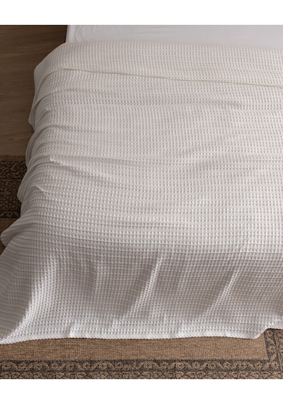Madame Coco Lavrice King Size Pamuklu Bambu Pike - Krem 8684427333570 Çok Renkli
