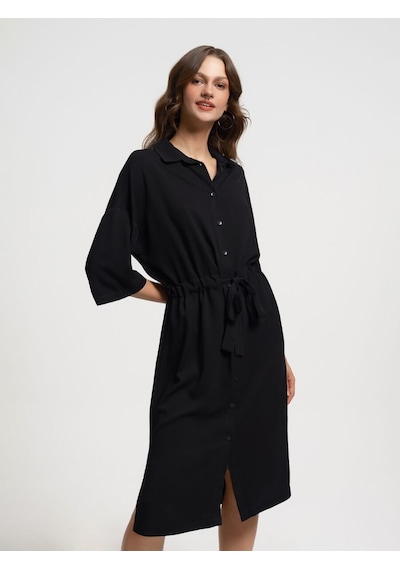 LOFT Loose Fit Kadın Elbise Lf2034507 Q1.v1 Siyah