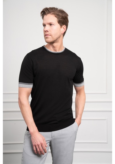 Morven Erkek Siyah Trend Bisiklet Yaka Dinamik Fit Rahat Kesim T-shirt 25ys018013001 Siyah Morven Erkek Siyah Trend Bisiklet Yaka Dinamik Fit Rahat Kesim T-shirt 25ys018013001 Siyah