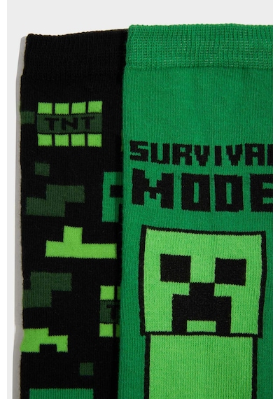 Defacto Mınecraft Baskılı 2li Pamuklu Erkek Çocuk H0030a8nskr1 Çok Renkli-kr1