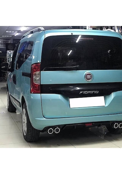 Fiat Fiorino Gri Difüzör 4 Krom Egzoz Görünümlü Difizör Arka Ek Body Kit