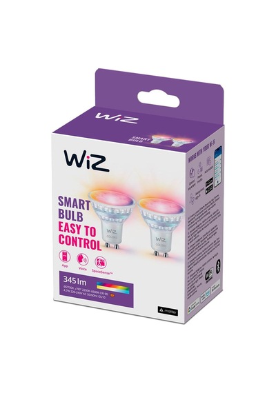 Wiz Rgb Spot Ampul 50w Gu10 Cam 2'li Paket Genel