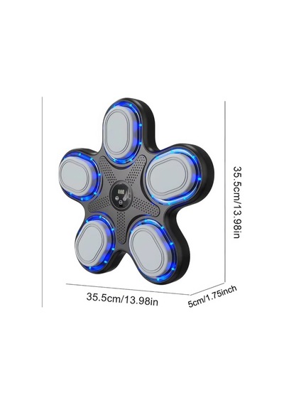Bluetooth Hoparlör Özellikli Duvar Boks Makinesi Müzikli Box 9 Mod Seviye Ve Ritim Ayarlı Led Işıklı Şarjlı Box Standı