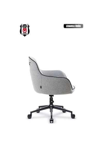 Fanchair X Beşiktaş Icon Gri Kumaş Çalışma Koltuğu-77