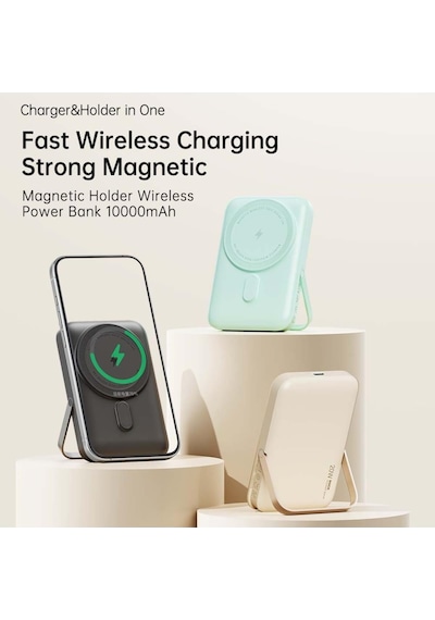 P20 Se 10.000 Mah, Pd 20w, Magsafe Standlı Powerbank, Bej