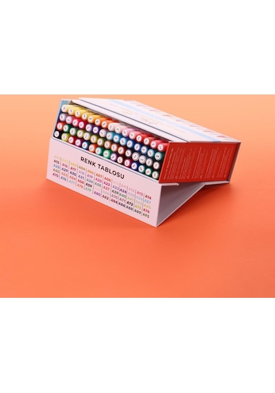 Platube Çift Taraflı Brush Pen 60’lı Marker Kalem Seti Bullet Jurnal Mandala Eskiz Boyama Seti