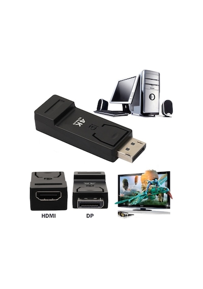 Turbosepet Displayport To Hdmi 4K Çevirici Dönüştürücü Adaptör 3D 4K Destek 552902754