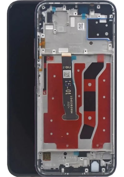 Huawei P40 Lite Çıtalı Siyah Uyumlu Lcd Ekran Ve Dokunmatik Komple Ekran Yüksek Kalite Yedcom
