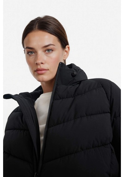Defacto Defactofit Su İtici Regular Fit Kapüşonlu Fermuarlı Cepli Mont C8141ax25wnbk81 Siyah-bk81