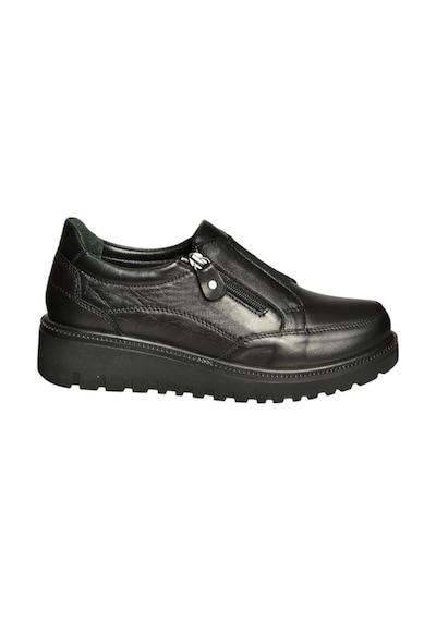 Fox Shoes U555040503 Siyah Hakiki Deri Günlük Kadın Ayakkabı Siyah-hakiki Deri