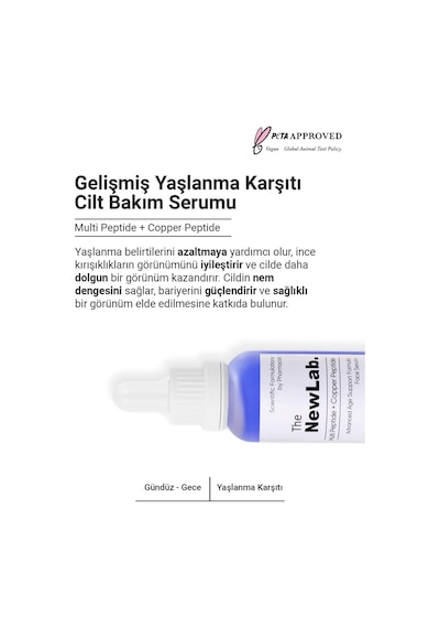 The NewLab Gelişmiş Cilt Bakım Serumu (Multi Peptide Copper Peptide %1)