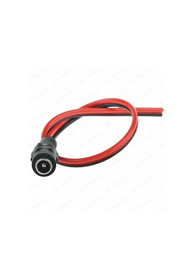 5 Adet 5.5x2.1mm DC 12V Dişi CCTV Led Güç Kablosu